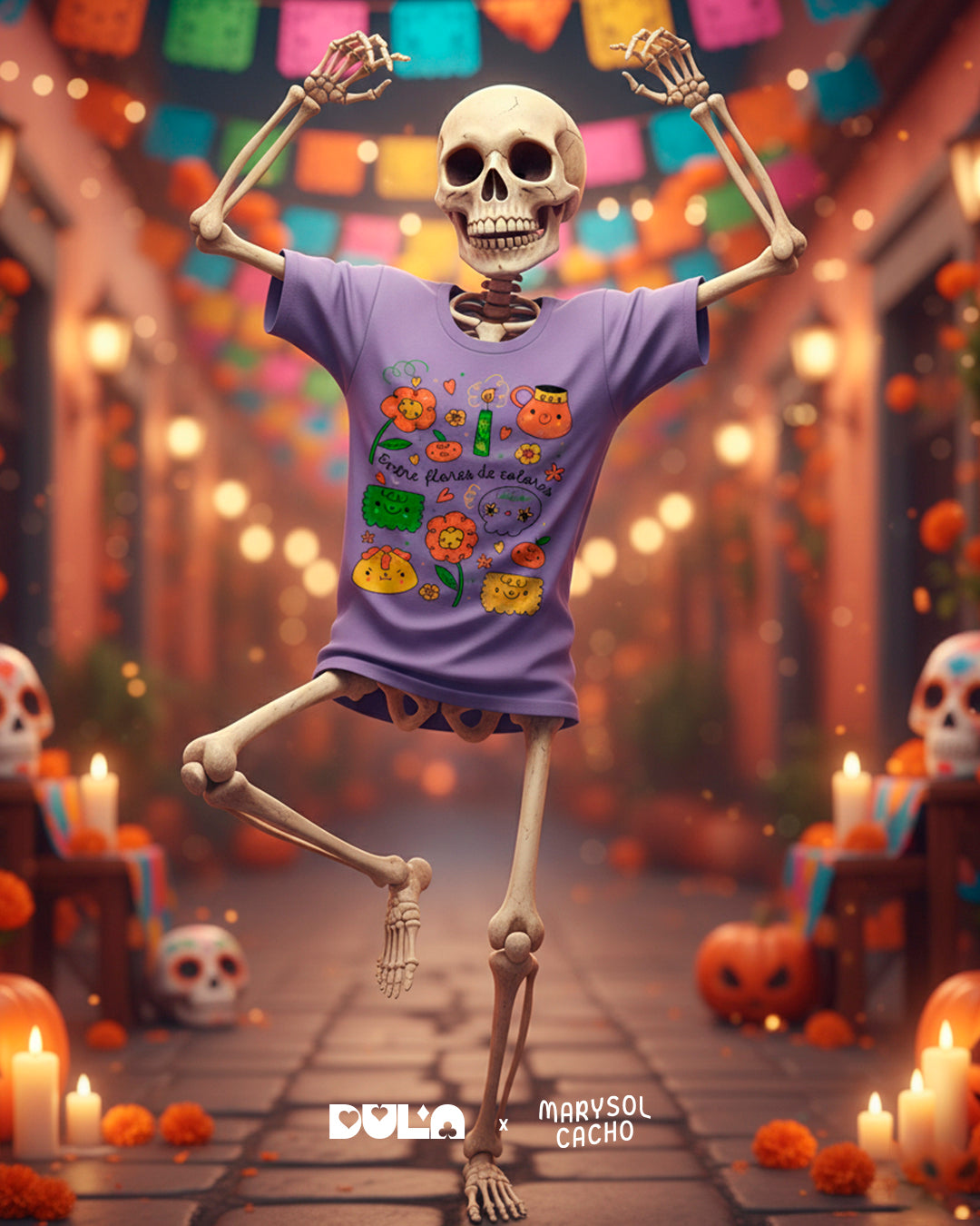 Playera "Entre Flores de Colores"