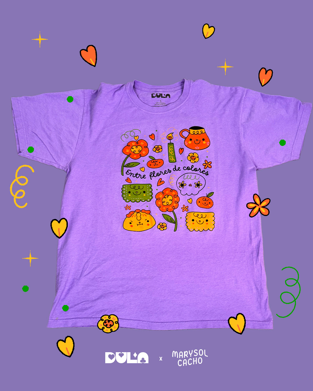 Playera "Entre Flores de Colores"